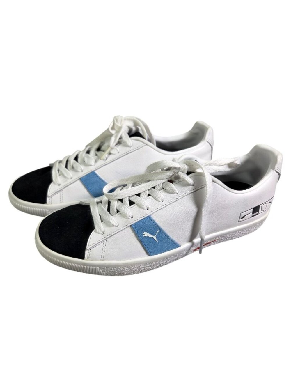 Puma Clyde Hacked Archive Casual Shoes White/Blue/Red Sz US 8.5